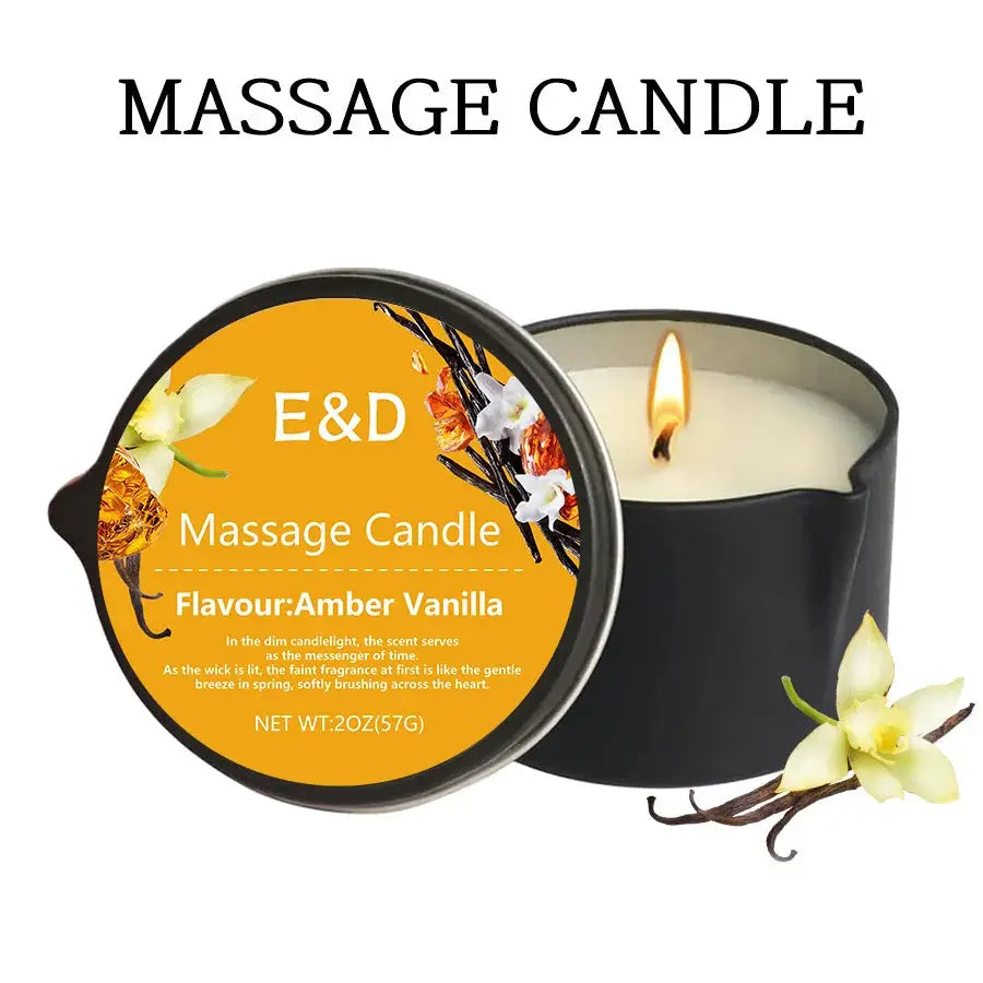 Massage Oil Candle for Stress Relief and Skin Moisturizing Aromatherapy Spa Essentials Luxury Candles