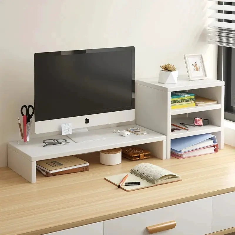 Monitor Riser Stand Ergonomic Laptop Stand Desk Organizer Keyboard Storage For Home Office