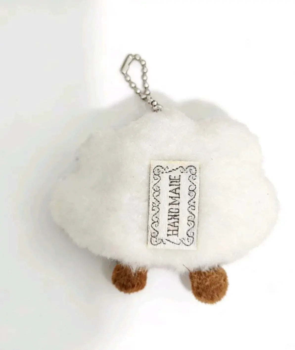 Cute Plush Smile Cloud Keychain Backpack Pendant Cotton Stuffed Doll Toy Keyring for Women Girls Gift