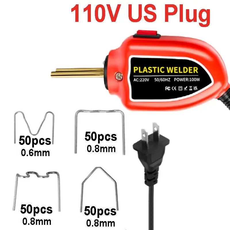 100W Plastic Welding Machine Plastic Welder Gun Bumper Repair Kit With 200Pcs Hot Staples For Car Bumper Tools