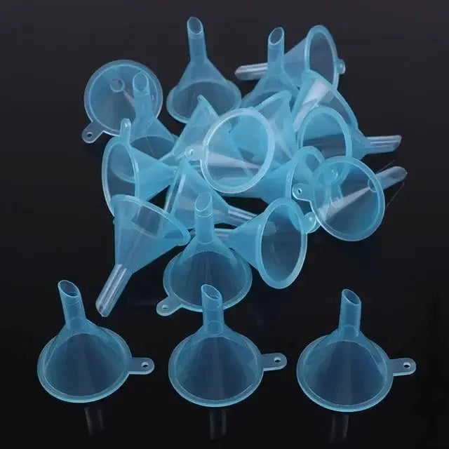 100 Pieces Plastic Small Funnels For Perfume And Essential Oils Mini Liquid Transfer Tools For Narrow Neck Bottles
