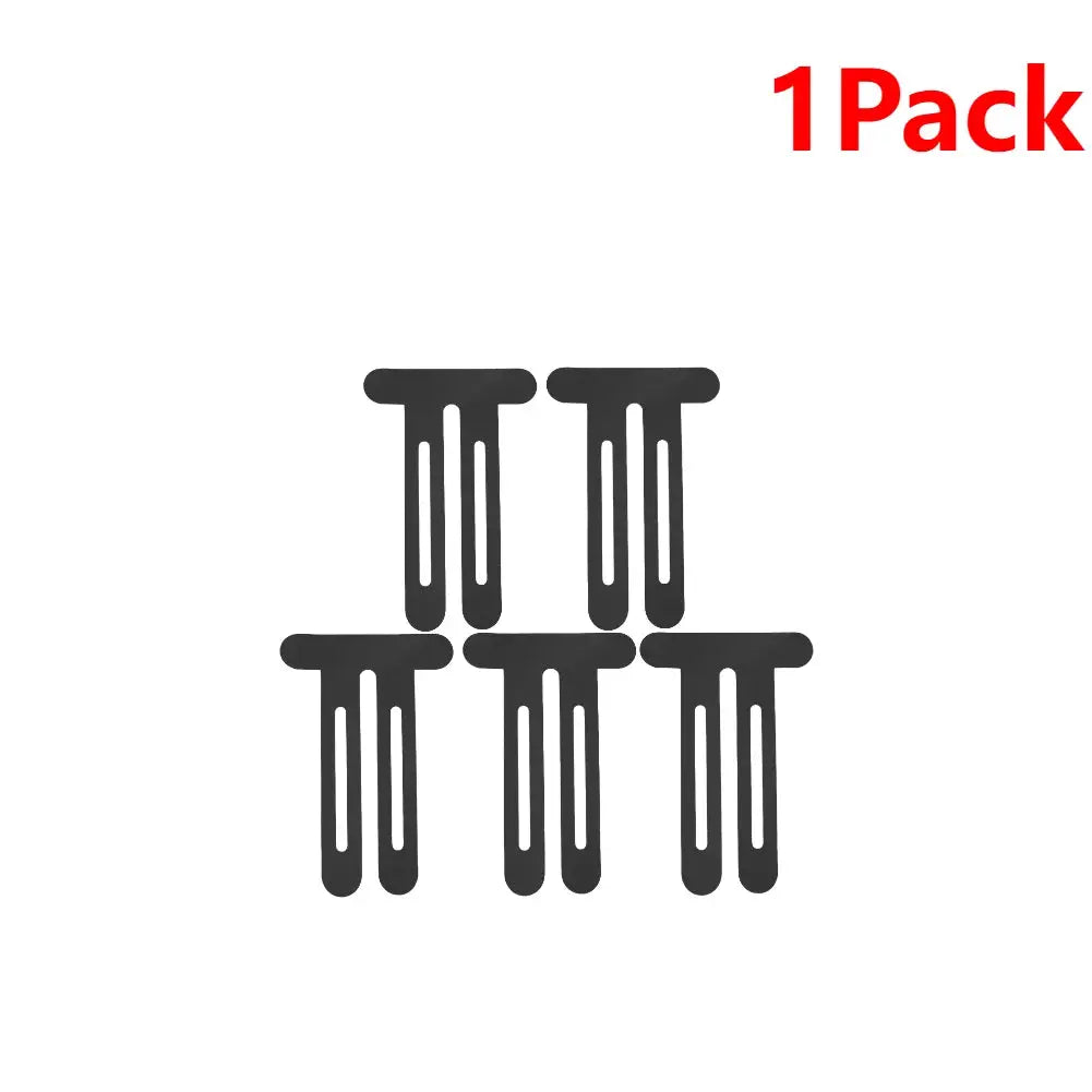Kinesiology tape 5-pack of black precut patches for knee and shoulder support, breathable elastic tape