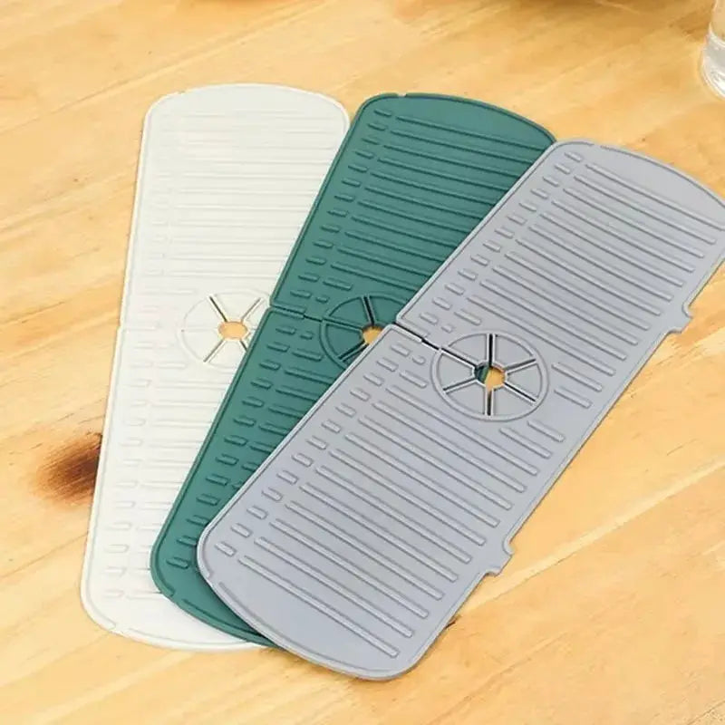 Silicone Faucet Water Catcher Mats For Kitchen Sink Anti Slip Spill Proof Drying Splash Guard Pads