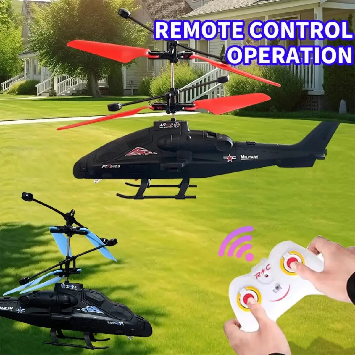 Magic Remote Control Helicopter Toy Hand Controlled 360 Degree Rotation Mini UFO Drone With LED Lights Birthday Gift
