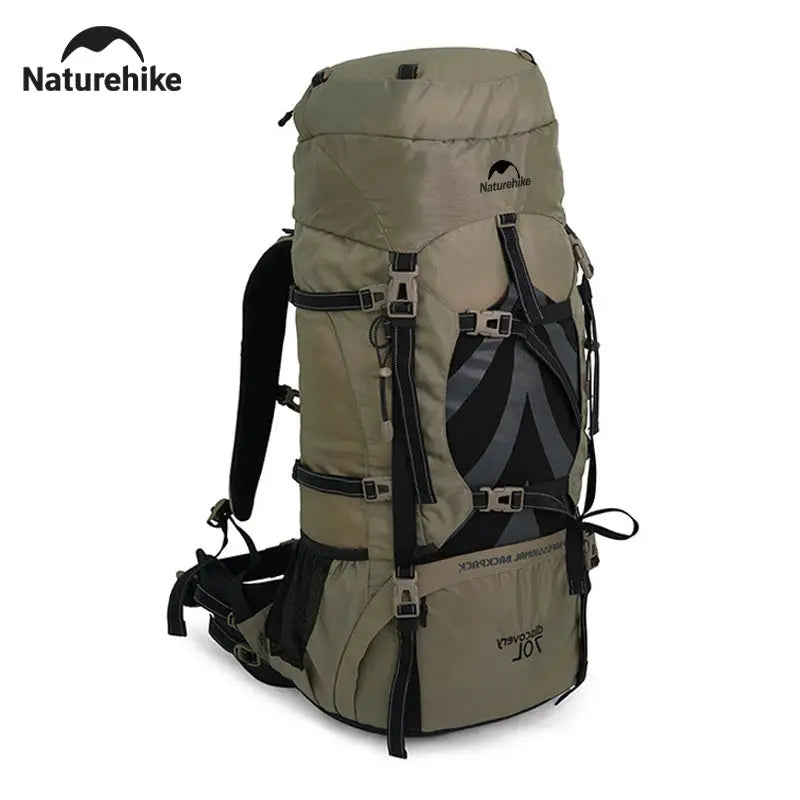 Naturehike 70L Camping Backpack Ergonomic Large Capacity Hiking Backpack With Rain Cover For Men Outdoor Travel Trekking