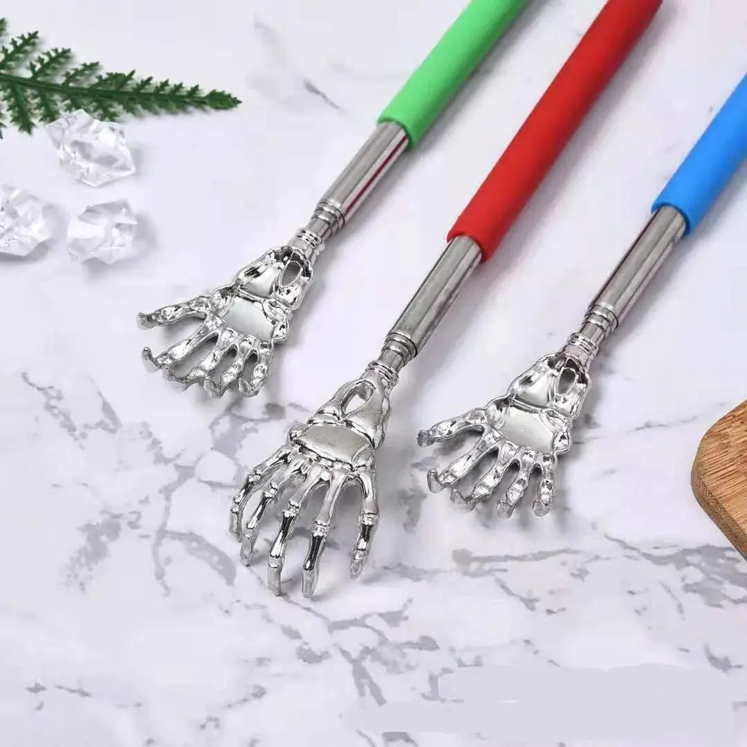 Stainless Steel Telescopic Back Scratcher Massager Extendable Itch Relief For Relaxation And Health