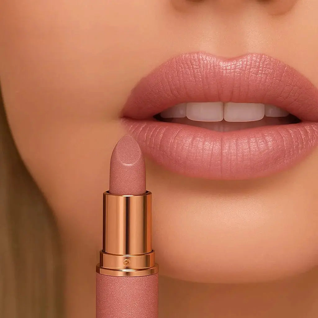 RoseGlow Rose Smoke Lipstick With Glossy Velvet Finish Waterproof Long Lasting Shine