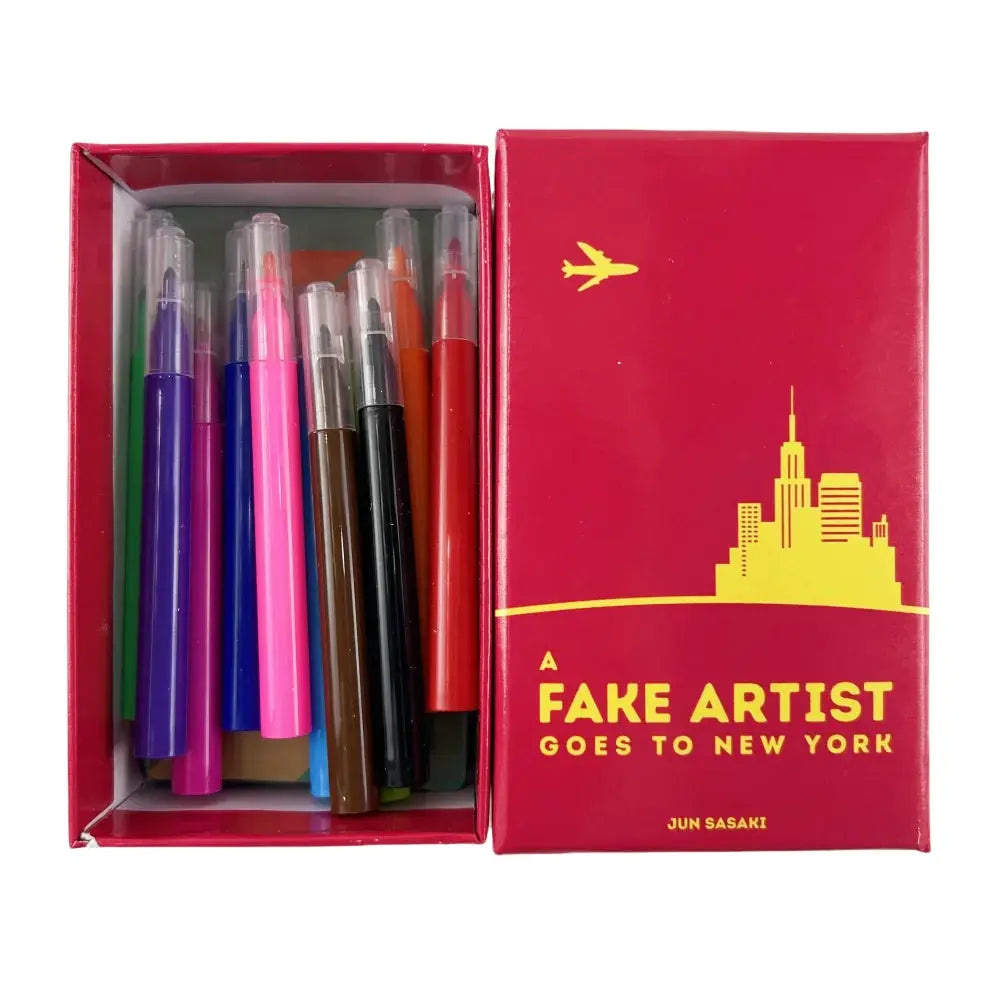 A Fake Artist Goes To New York Card Game Deck One Box Party Game Creative Board Game For Groups