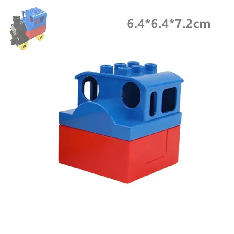 Big Building Blocks Compatible With Large Bricks Road Plates Car Parking Fuel Station Traffic Educational Toys For Kids