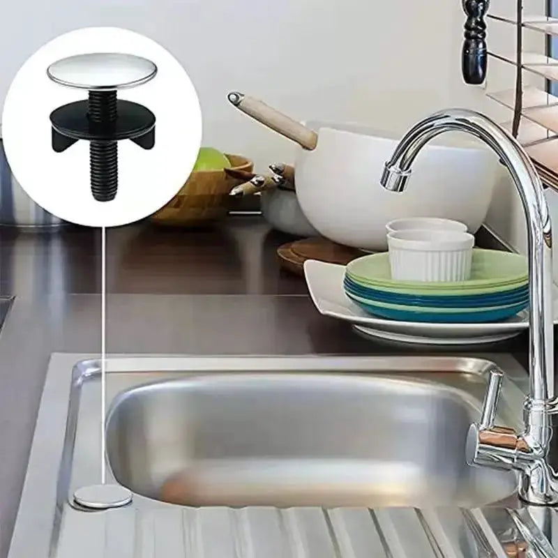 StainlessPro 45mm Tap Hole Blanking Plug Durable Stainless Steel Basin Cover For Unused Faucet Holes