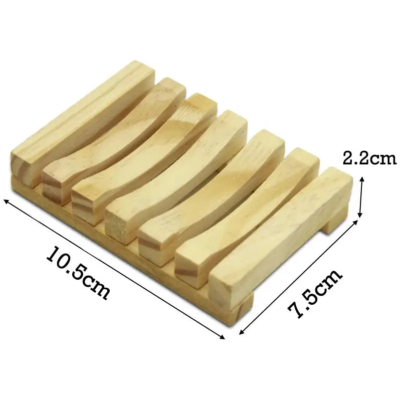 EverPure Bamboo Soap Holder With Draining Design Keeps Soap Dry Mildew Free In Bathroom