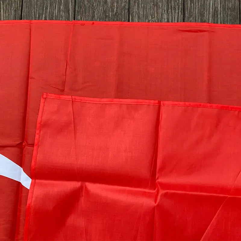 Turkish Flag Banner 90 by 150cm Durable Polyester for Events