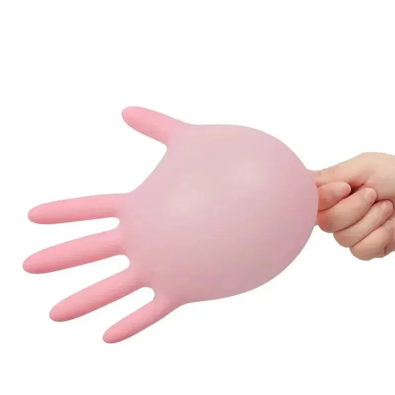 Pink Simples Market nitrile gloves for household cleaning, kitchen and petcare