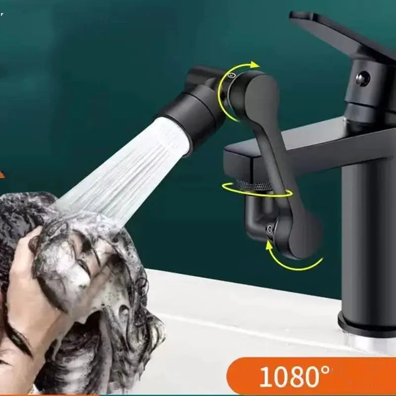 Heavy Metal universal faucet sprayer head by Simples Market, 1080° rotation for kitchen sink