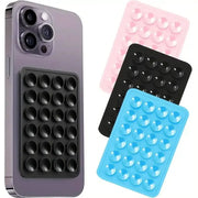 GripMate Silicone Suction Phone Holder Mat Wall Stand With Anti Slip Square Design For Apple Phones