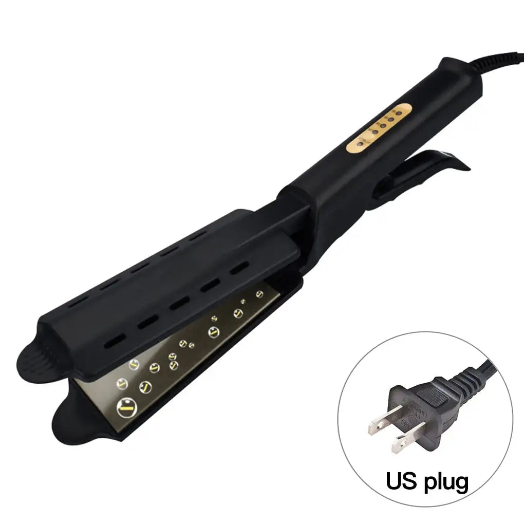 Hair straightener Simples Market with wide ceramic tourmaline plates, four-gear temperature adjustment, US plug
