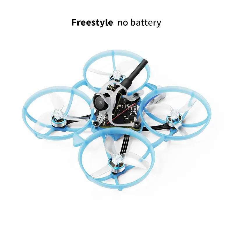 BETAFPV Air75 II ultralight freestyle quadcopter with blue prop guards, no battery