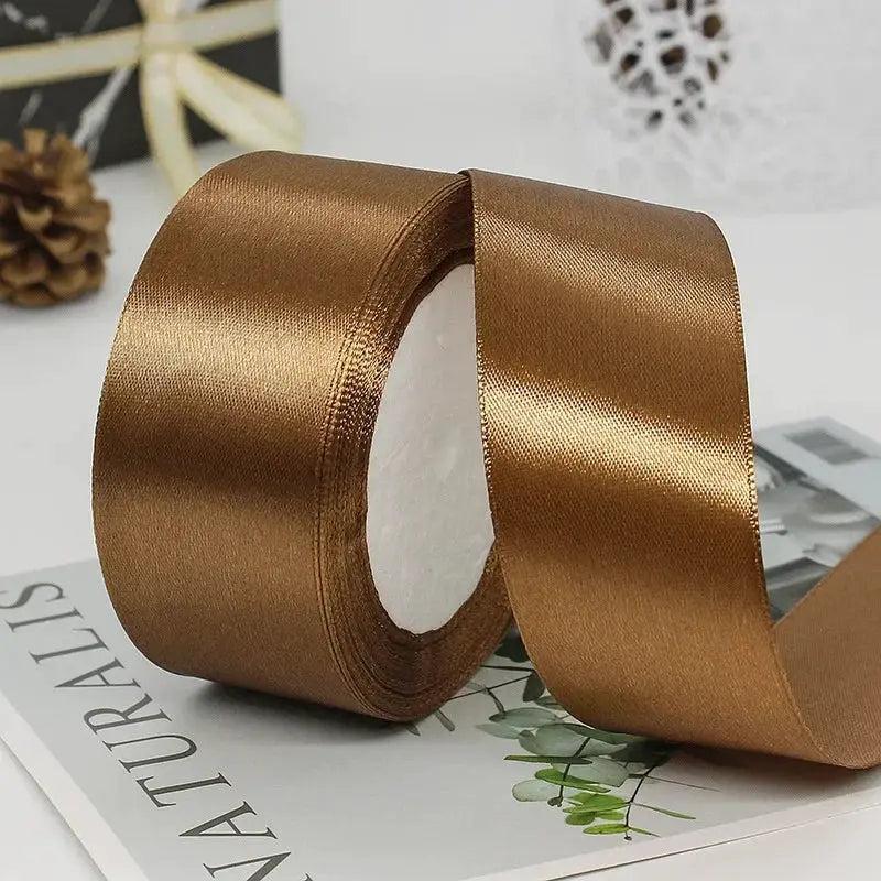 22 Meters Satin Ribbon Assorted Colors 6mm Wide 100 Percent Polyester Gift Wrap Craft Bow