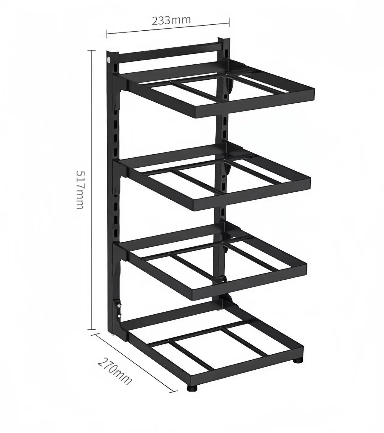 Kitchen Sink Storage Rack Multi Layer Cooker Storage Rack For Home Stovetop Cabinets Adjustable Pot Rack