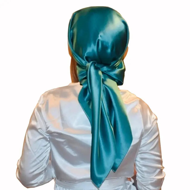 SatinLuxe 90x90 cm Satin Square Hijab Scarf For Everyday Modest Style And Elegant Wrap