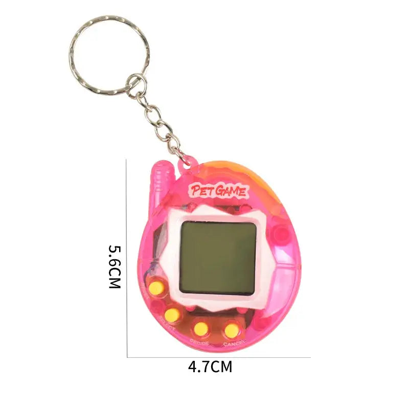 Transparent Electronic Pet Toy With 168 Virtual Pets See Through Case Keychain Nostalgic Retro Pixel Fun