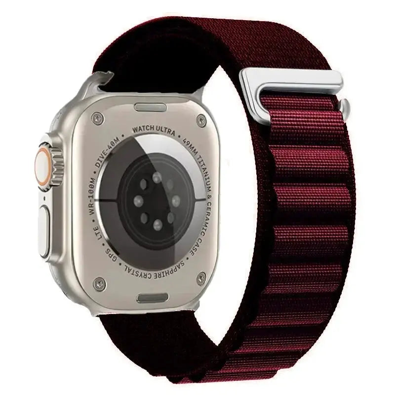Alpine Loop Band for Apple Watch Ultra 49mm 11 10 9 8 7 46mm 42mm 45mm 41mm Nylon Wristband iWatch Series 6 5 4 SE 44 40mm Strap