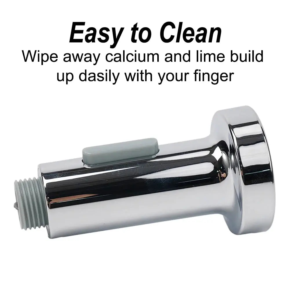 ABS chrome kitchen faucet head replacement with pull-down spray nozzle