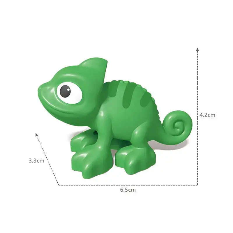 Big Building Blocks Zoo Animals Set Compatible Large Bricks For Kids Fun Assembly Toys Party Gift