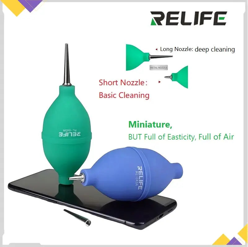 RL043A Long And Short Spray Nozzle Dust Air Blower Cleaner For Phone PCB Keyboard Camera Lens Two Color