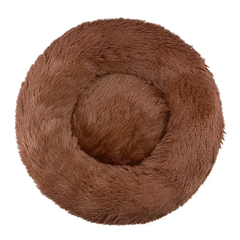 40-90cm Round Pet Bed In 6 Sizes For Large Dogs And Cats Super Soft Plush Bed For Winter Warmth