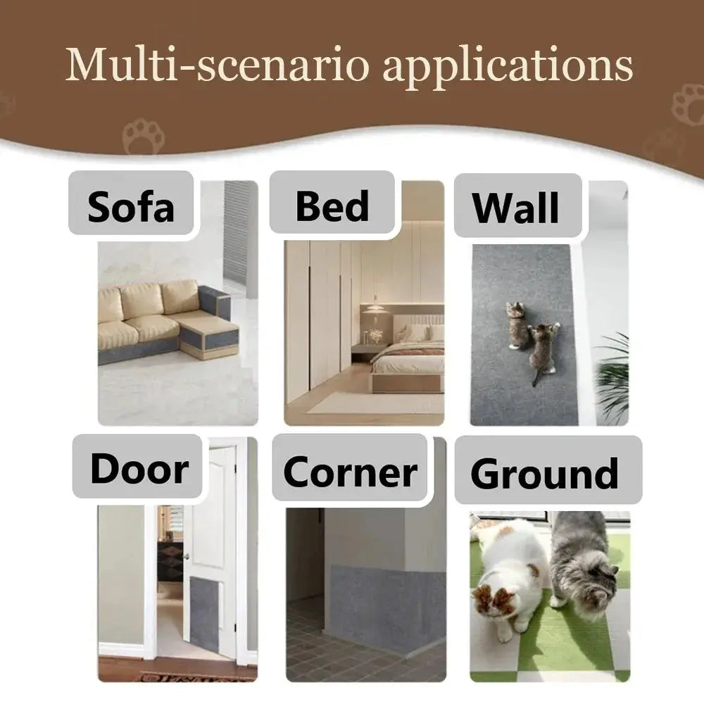 Anti Cat Scratch Mat Self Adhesive Carpet Protector For Couches Sofas Walls Corner Indoor Use Trimmable