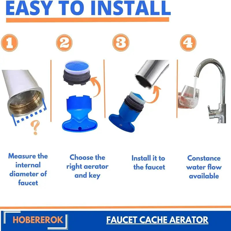 Simples Market faucet aerator kit with M24/M21/M18/M16 thread adapters for water-saving bathroom faucet.