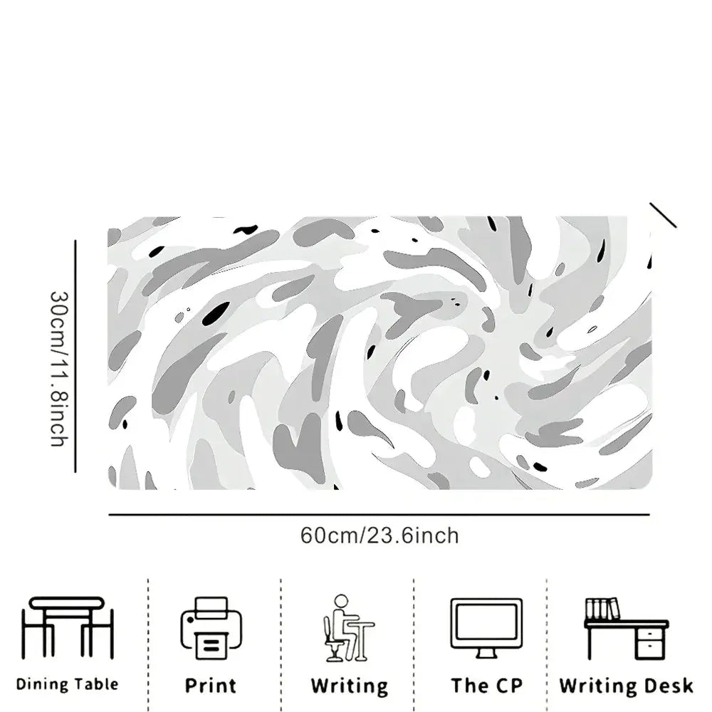 Large Line Texture Mouse Pad With Durable Stitched Edges Non Slip Base For Office Gaming And Study