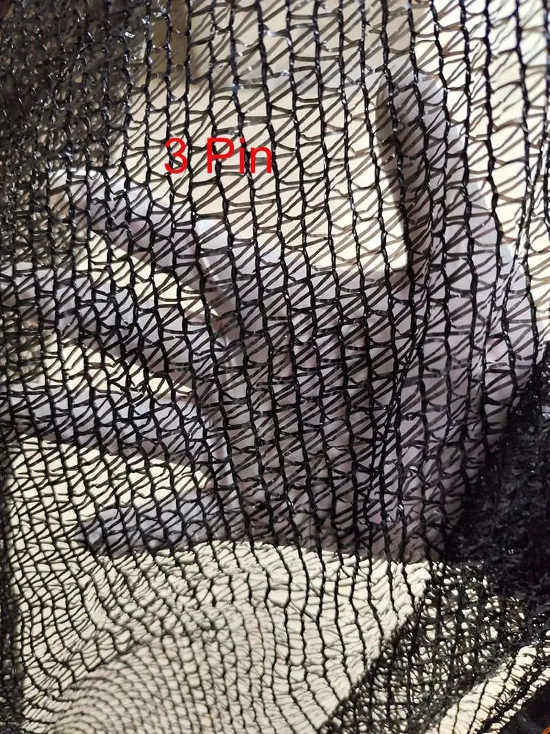 Shade cloth 6x6m black with grommets for sun protection, ideal for garden, balcony or greenhouse