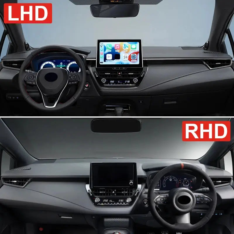 Dashboard sun shade cover non-slip mat for Toyota Corolla E210, Simples Market, LHD/RHD interior view