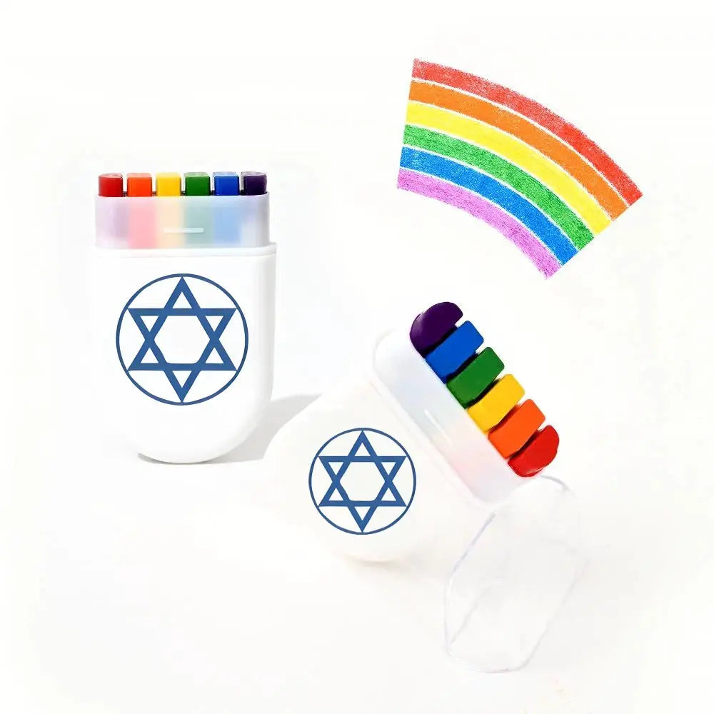 2 Pcs Rainbow Crayon Paint Color Set Oil Pastel Accessories For Birthday Party Christmas Halloween Gift