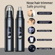 NovaTrim Mini Pocket Nose Hair Trimmer Painless Ears Eyebrows Clipping Waterproof Portable