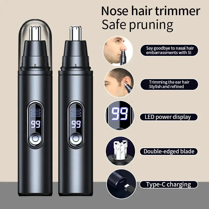NovaTrim Mini Pocket Nose Hair Trimmer Painless Ears Eyebrows Clipping Waterproof Portable