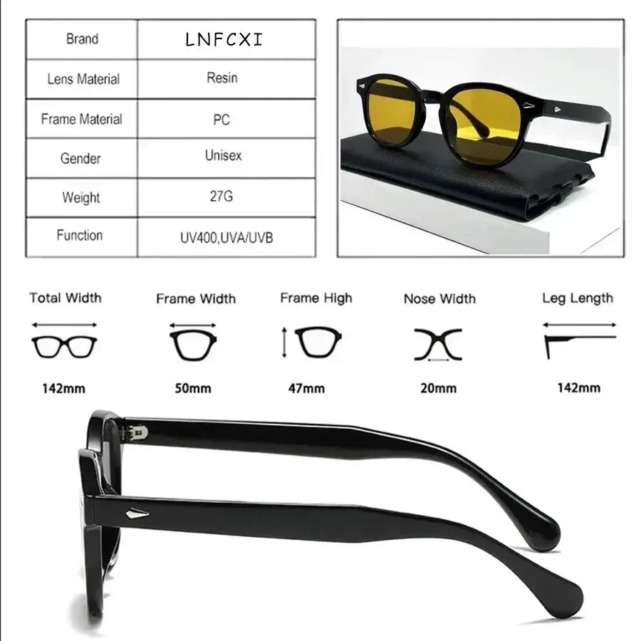 JNPCXI Retro Round Sunglasses With UV400 Protection Rivet Leopard Pattern Unisex Eyewear