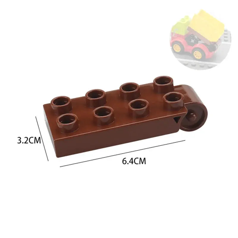 Big Building Blocks Traffic Mechanical Construction Set For Kids Compatible Large Bricks Educational Science Toy Gift