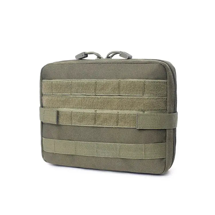MOLLE pouch bag in olive drab with PALS webbing for EMT medical and outdoor use
