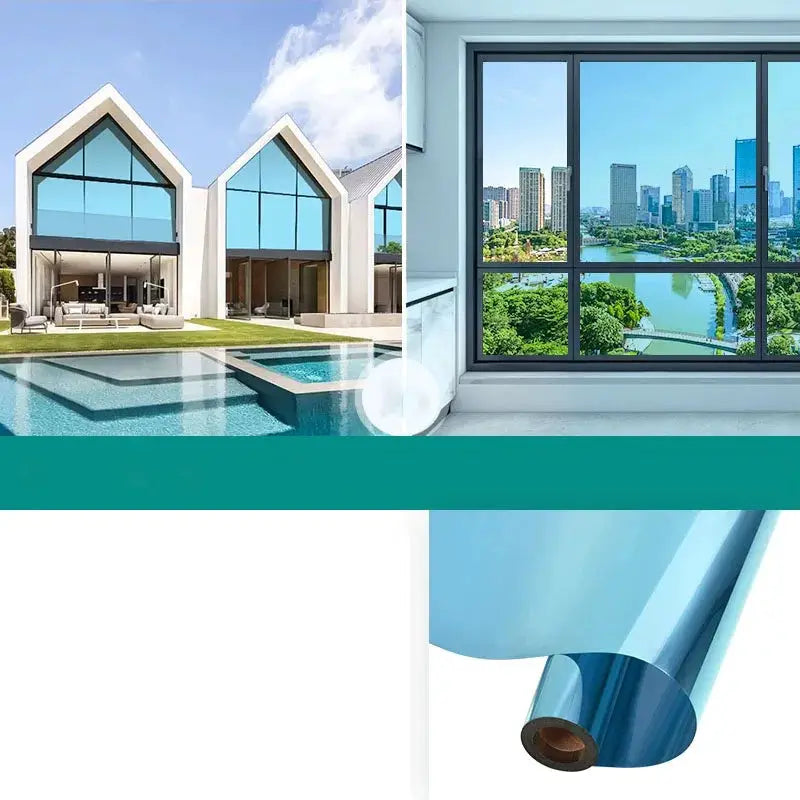 Household Insulated Glass Film For Windows Privacy Protection And Sun Protection One Way Mirror Window Film
