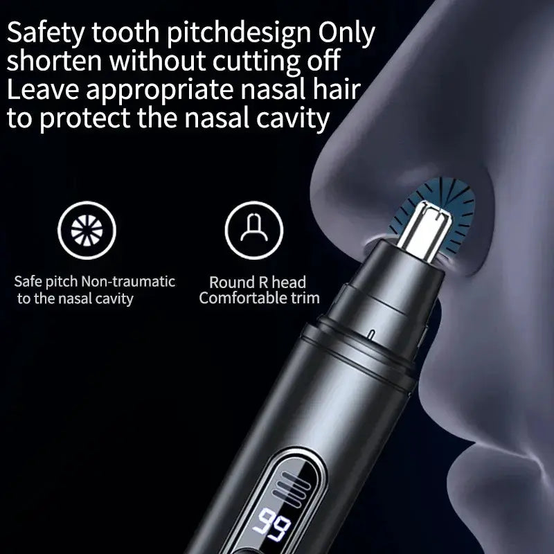 NovaTrim Mini Pocket Nose Hair Trimmer Painless Ears Eyebrows Clipping Waterproof Portable