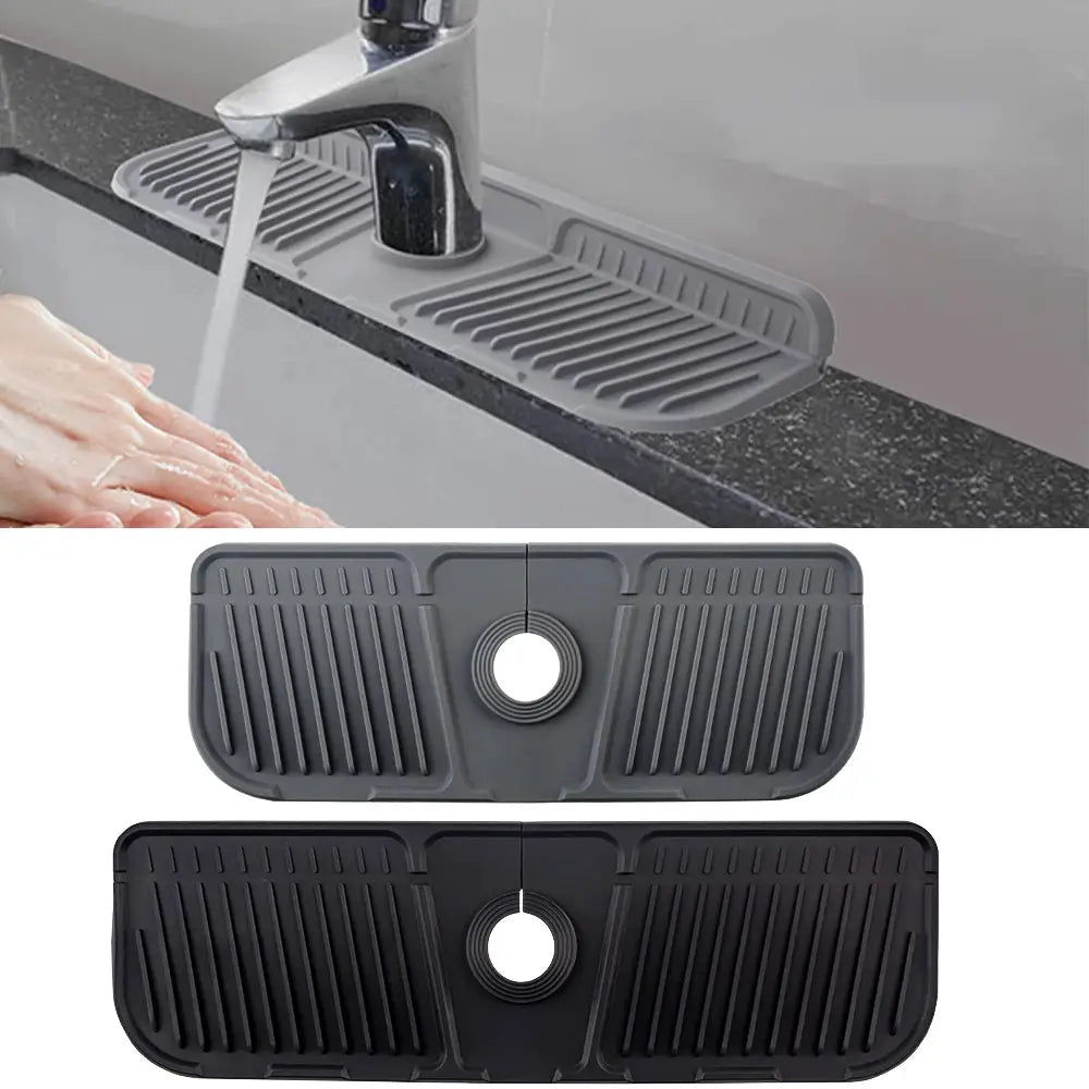 Silicone Faucet Mat Water Catcher For Kitchen Sink Splash Pad Countertop Protector Bathroom