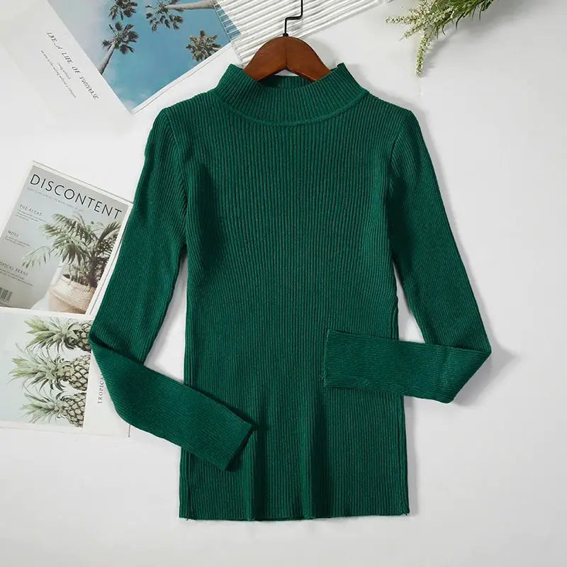 EverSoft Women Turtleneck Knitted Sweater Soft Cashmere Blend For Cozy Warmth In Autumn And Winter