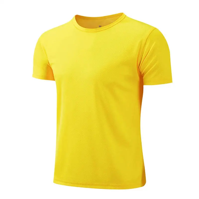 Men's yellow quick-dry sports T-shirt by Simples Market