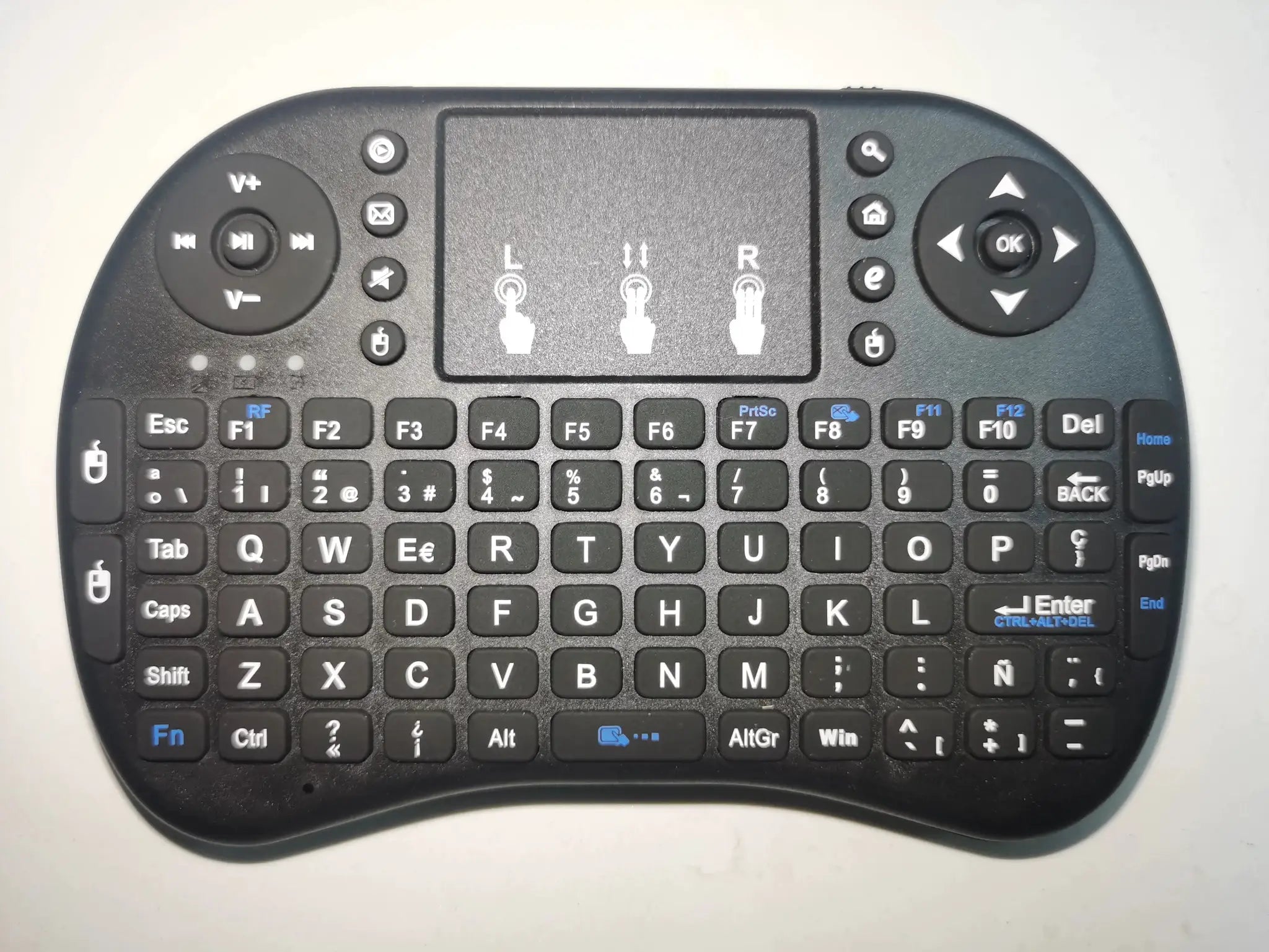 Backlit Mini Wireless Keyboard With Touchpad N RGB For PC TV Box Multi Language Spanish French Azerty Russian Portuguese