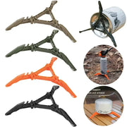 Foldable Nylon Gas Canister Stand For Camping Stoves Universal Tripod Bracket Portable Bottle Holder