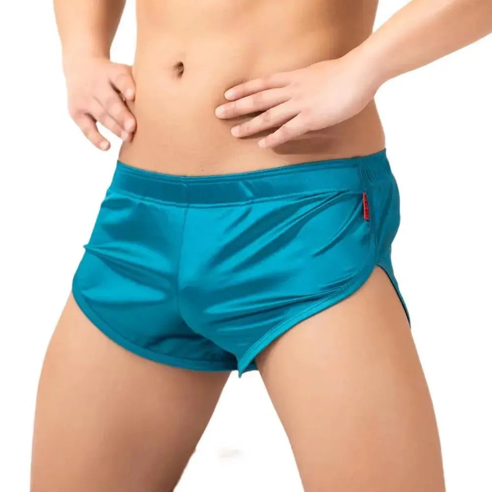 SilkEase Mens Smooth Silk Boxer Shorts Ultra Comfortable Sleepwear and Lounge Shorts