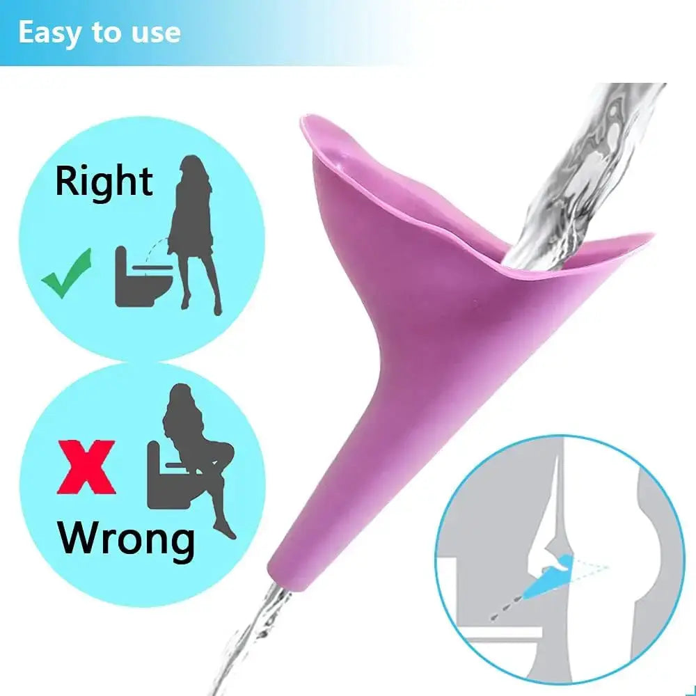 Portable Female Urinal For Women Outdoor Travel Camping Urination Device With Box And Stand Up Funnel